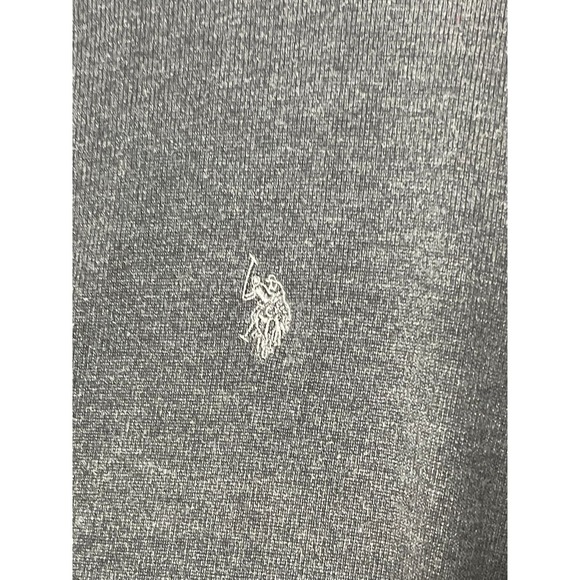 U.S. Polo Ass. Quarter Zip Sweatshirt Black Size Large - See Description - Picture 2 of 8